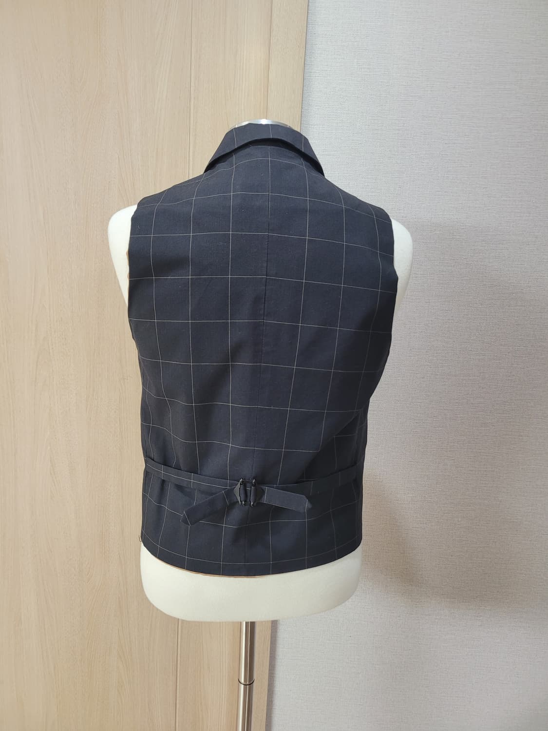 스파오포맨 SPAO for men 체크 패턴 베스트 100 블랙 상품이미지6