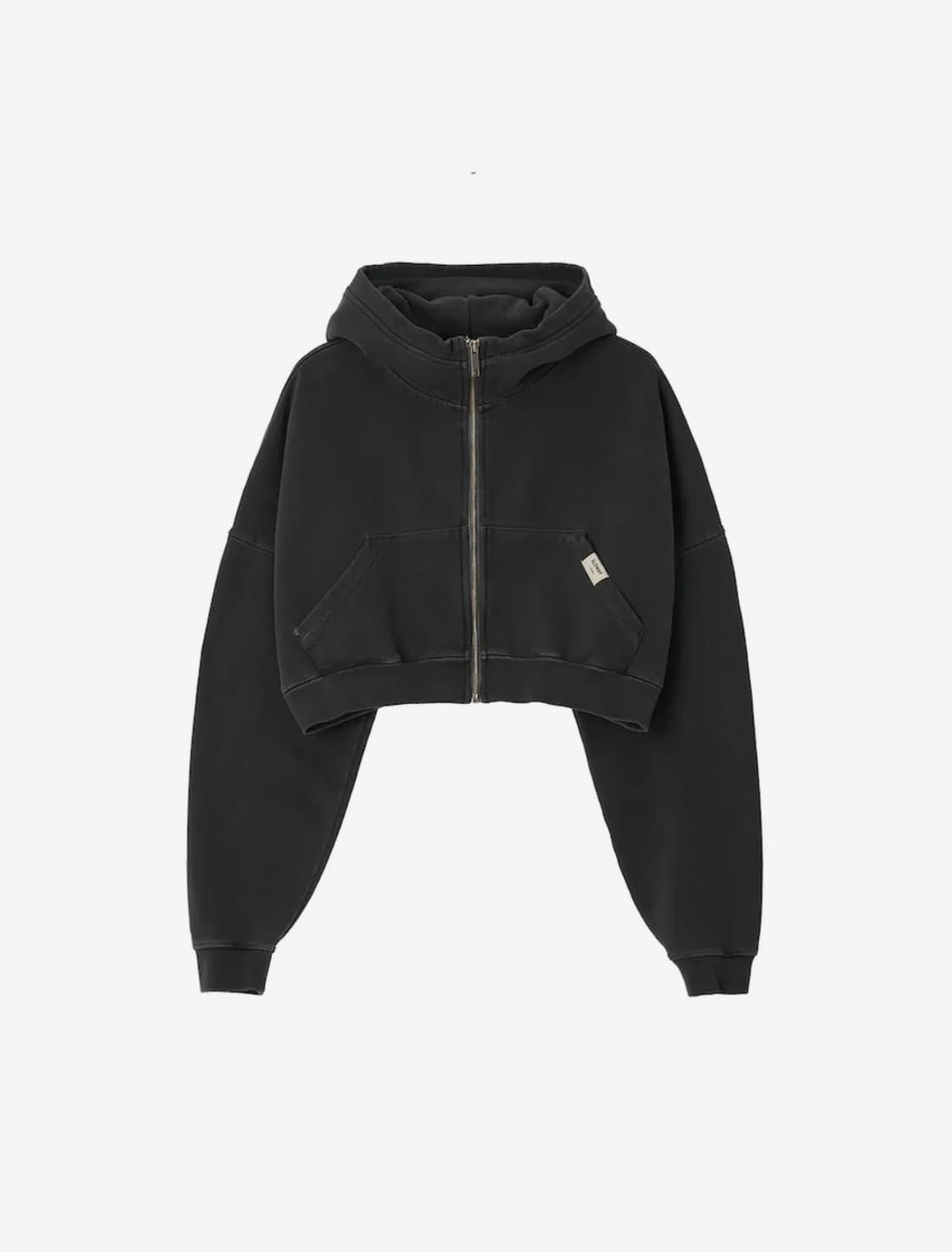 G CLASSIC WASHED CROP ZIP UP (CHARCO AL) 상품이미지2