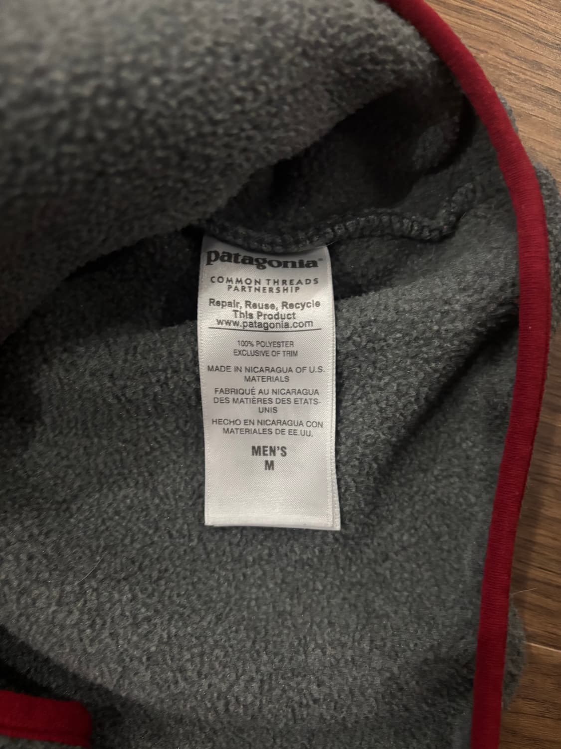 파타고니아 신칠라 투톤 네이비 그레이 M사이즈 상품이미지5