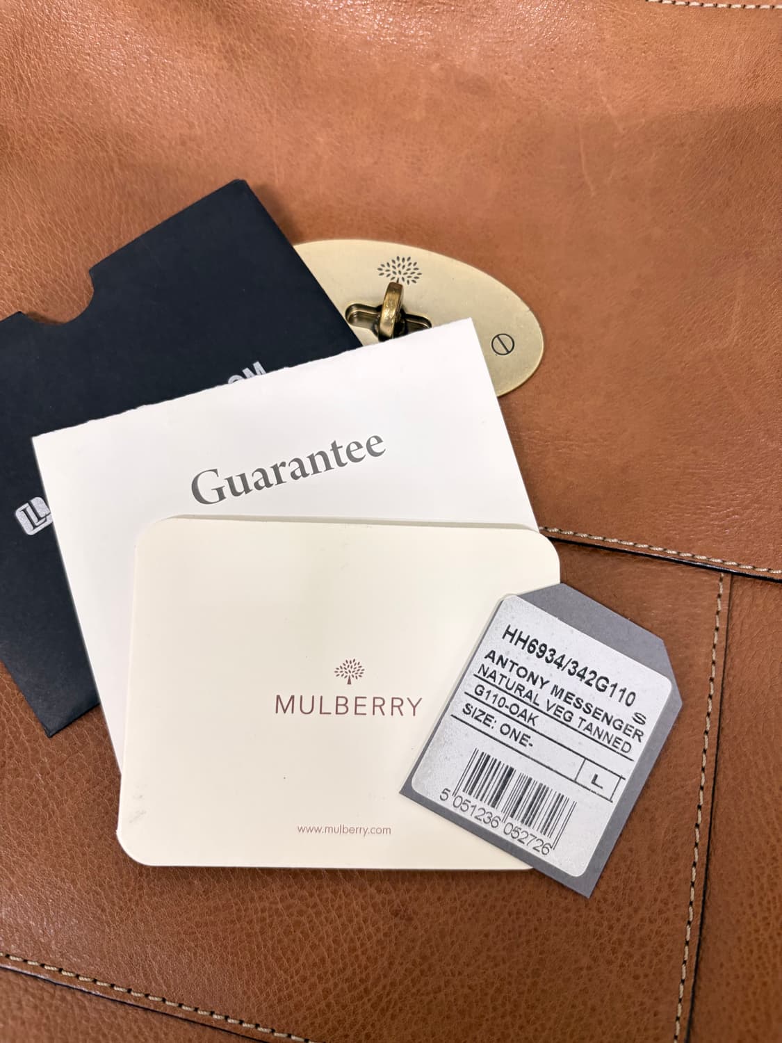 멀버리 안토니 메신저백 Oak 베지터블 가죽 / L 상품이미지6