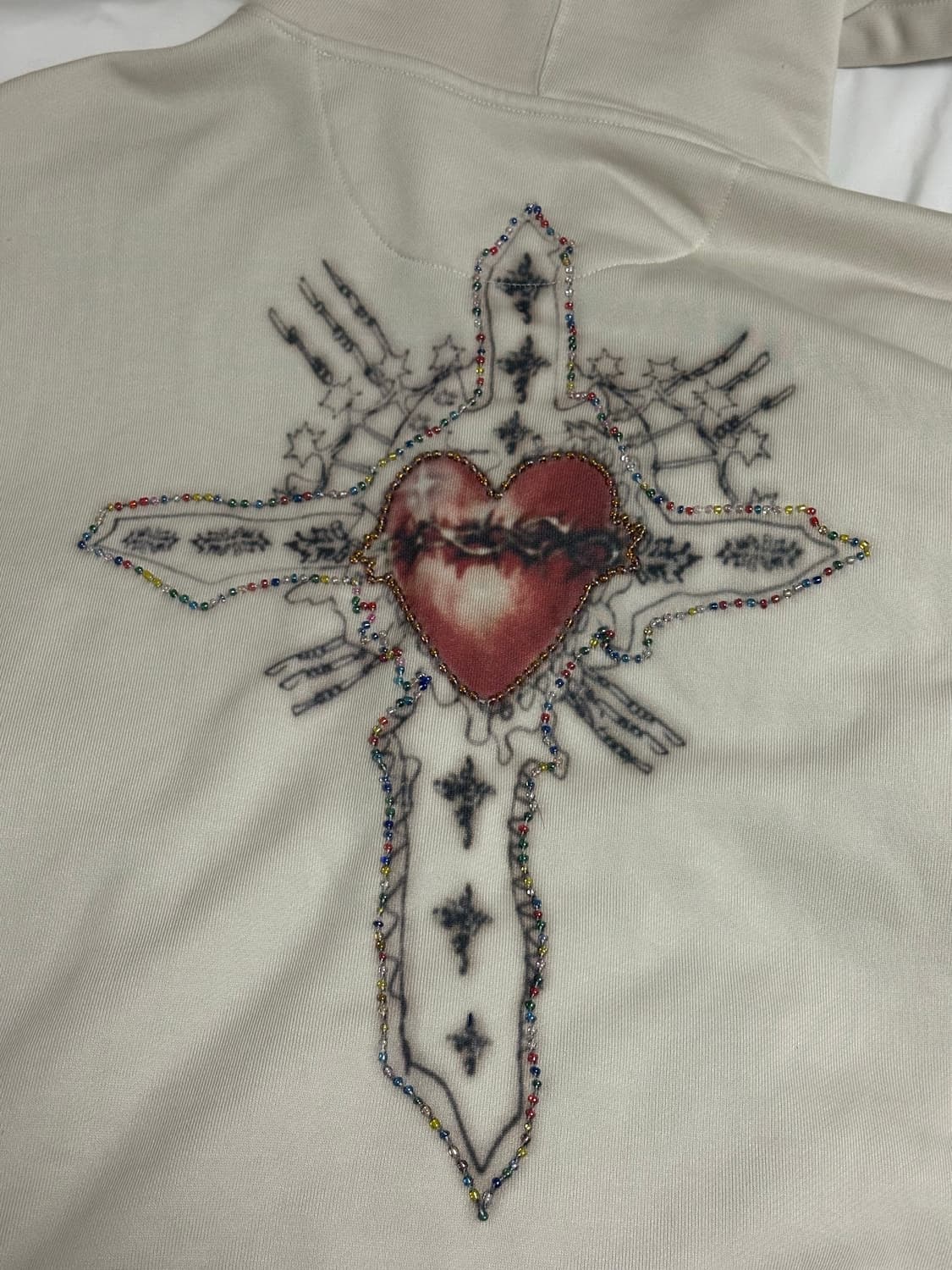 스컬프터 세인트 후드집업 베이지 상품이미지3