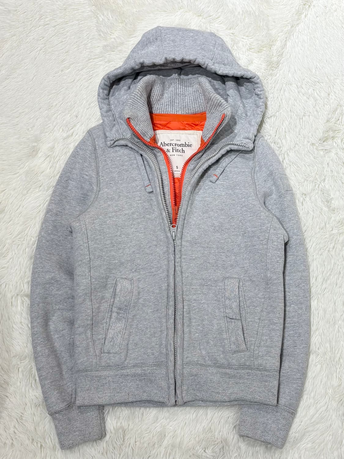 아베크롬비 그레이 헤비스웻 후드집업 상품이미지6