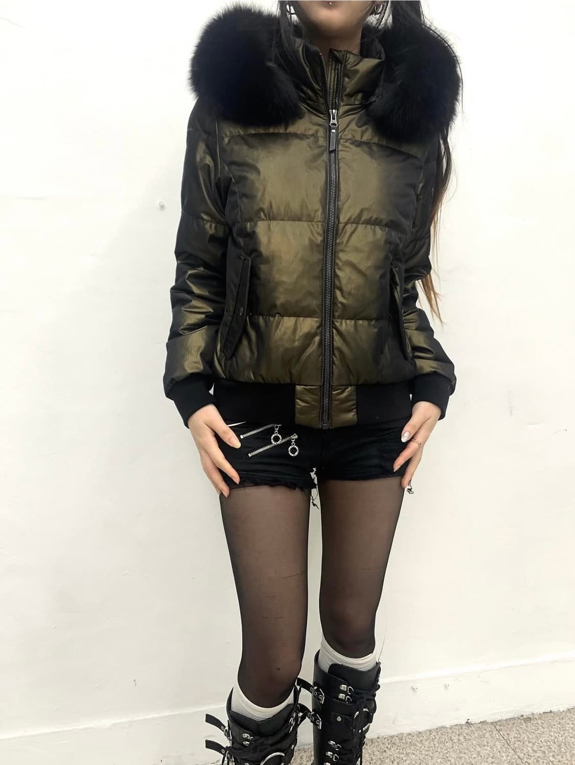 로스트아카이브 빈티지 퍼 패딩 갸루 오네갸루 y2k 상품이미지2