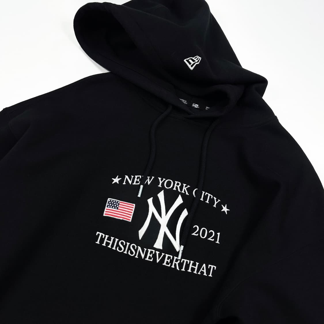 뉴에라 x 디네댓 뉴욕양키스 블랙 후드티 (XL) 상품이미지3