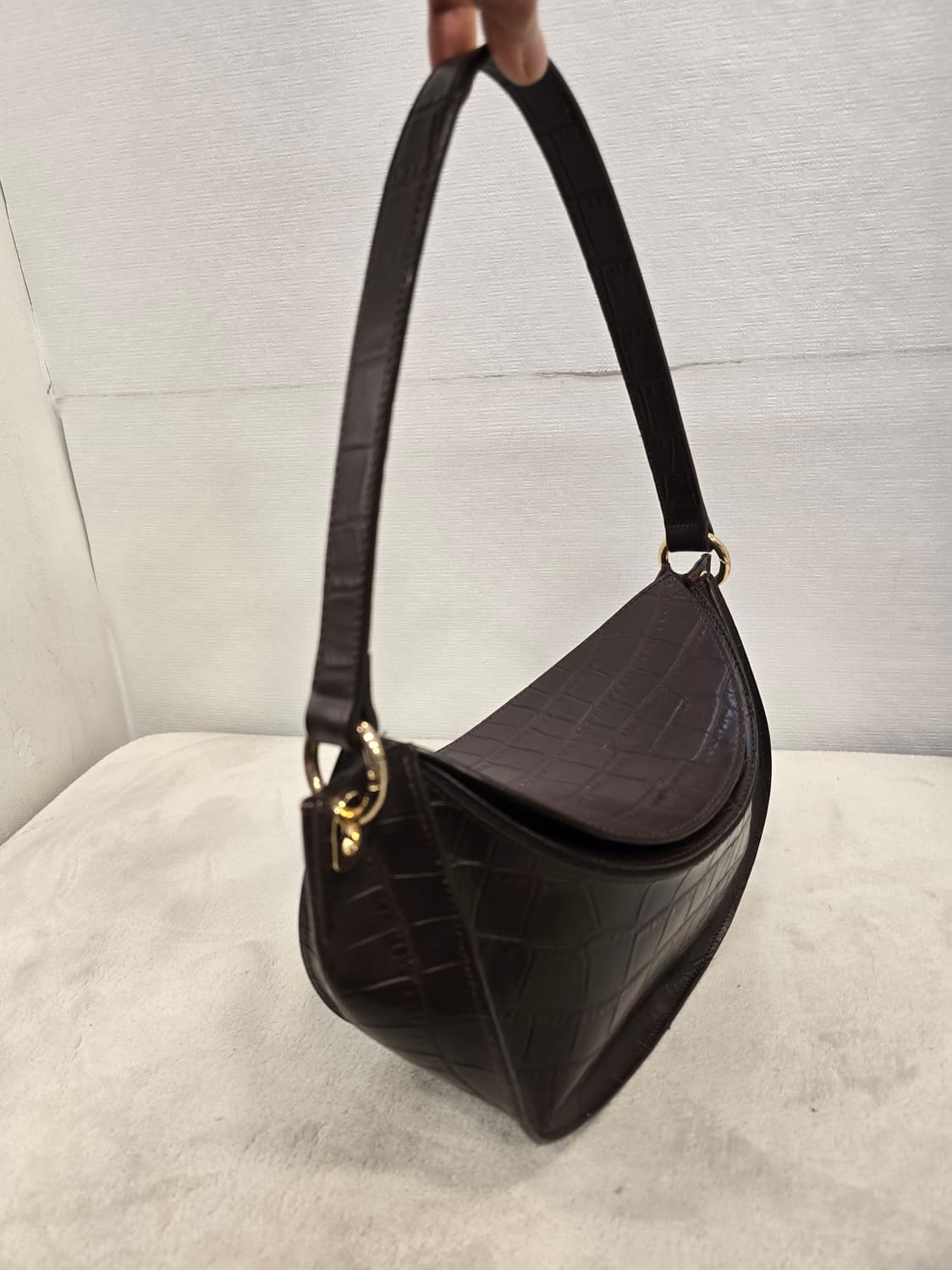 주드리뜨 크로커다일 패턴 CC백 바게트백 숄더백 상품이미지5