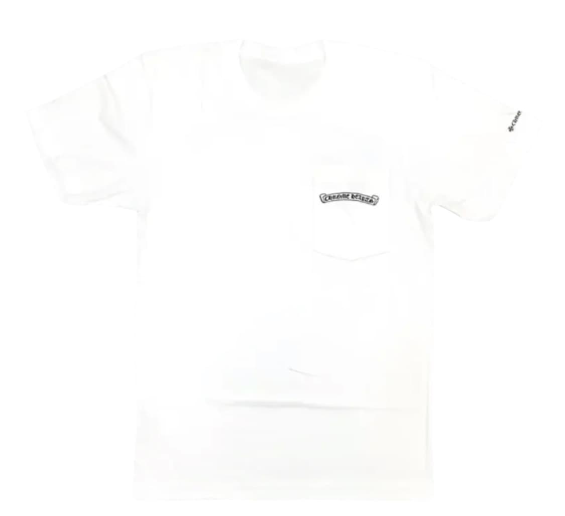 [XL] 크롬하츠 스크롤 로고 반팔 화이트 새상품 상품이미지2