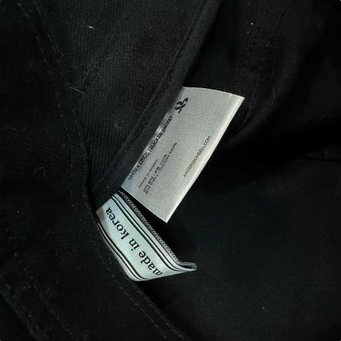 앤더슨벨 블랙 데님 자켓 상품이미지5