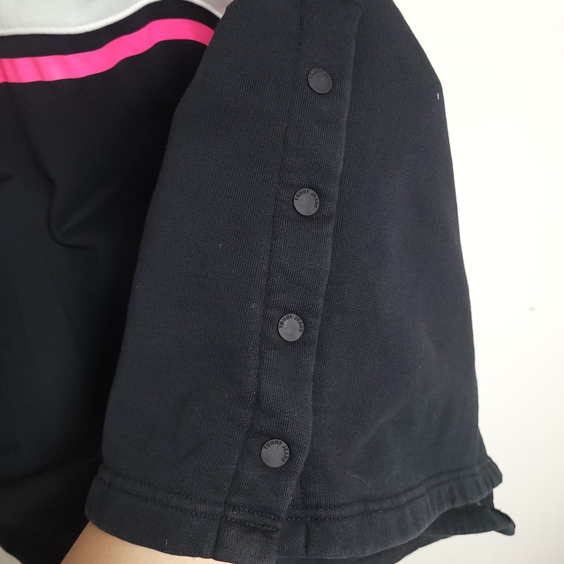 (S) TOMMY JEANS 타미진스 블랙 롱 후드 원피스 상품이미지3