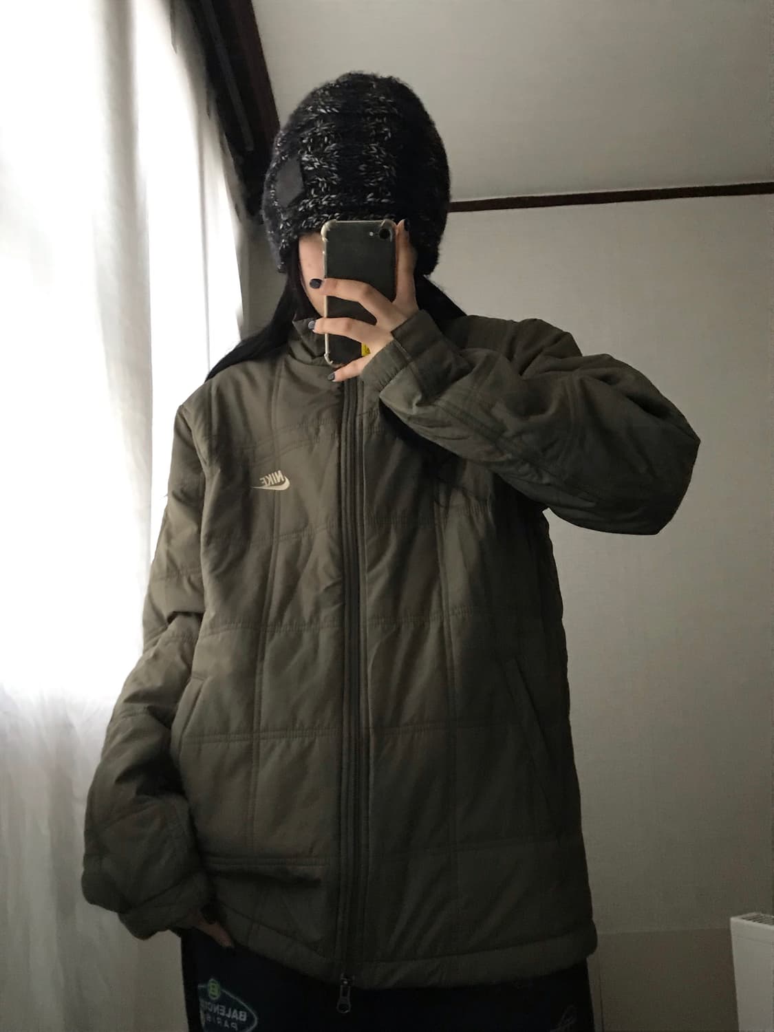 나이키 카키 투웨이 경량패딩 상품이미지2