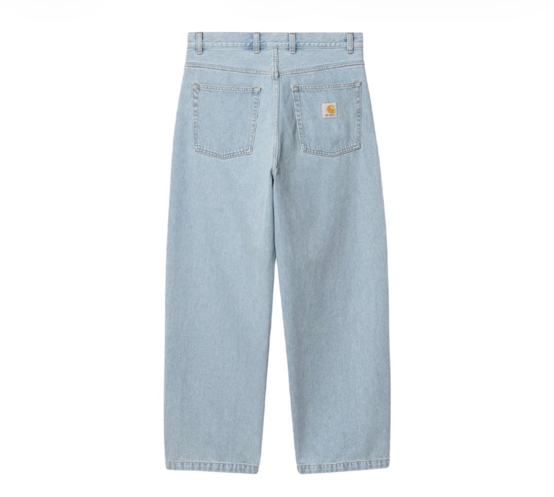 [L] 칼하트wip 브랜든 팬츠 블루 헤비 스톤 블리치드 새상품 상품이미지1