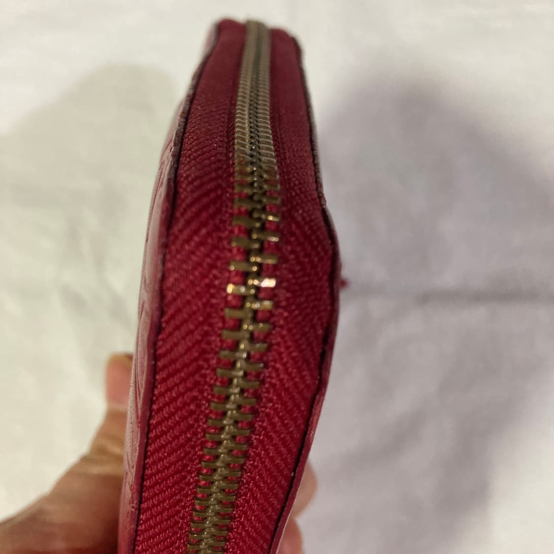 꼼떼가르송 레드 반지갑 상품이미지4