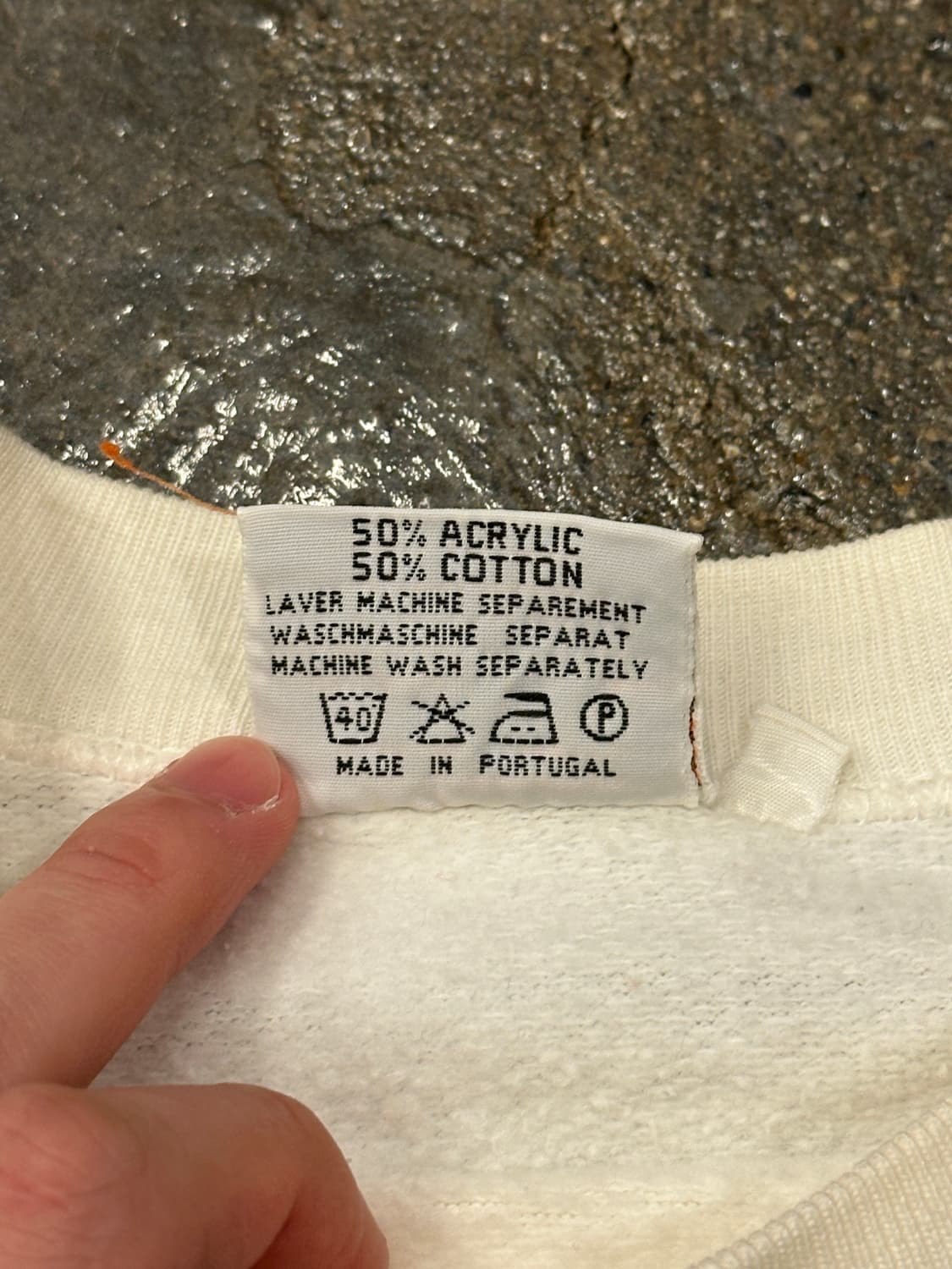 90s Glacier Express 아이보리 스웻셔츠 L 상품이미지5