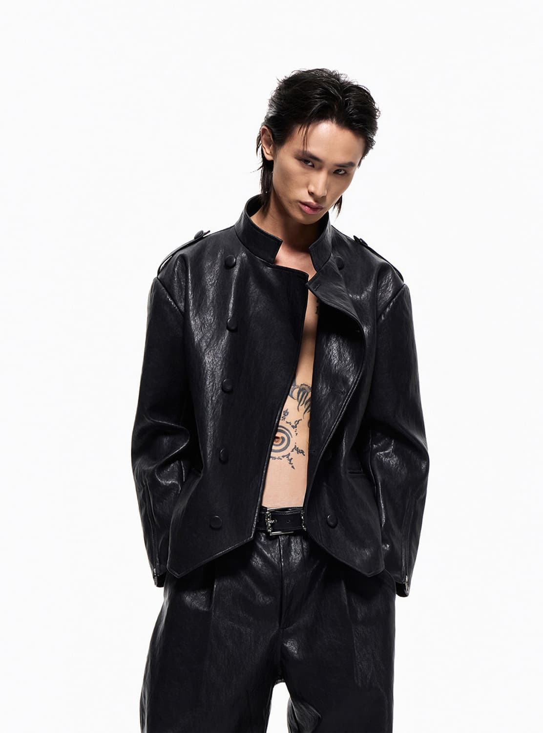 Dark Order Deconstructed Leather Jacket 상품이미지3