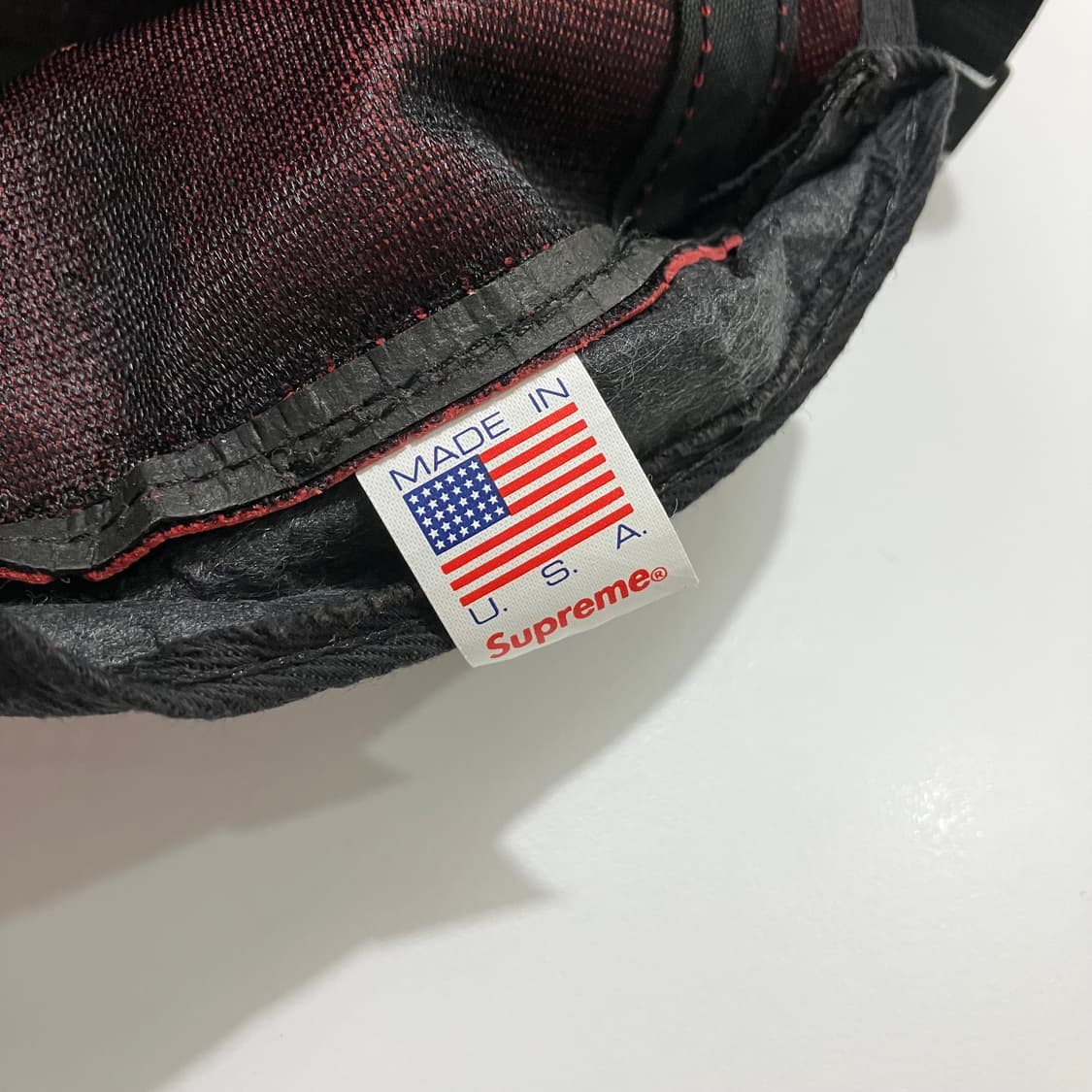 [Supreme] 14ss 슈프림 레더 캠프캡 레드 상품이미지6