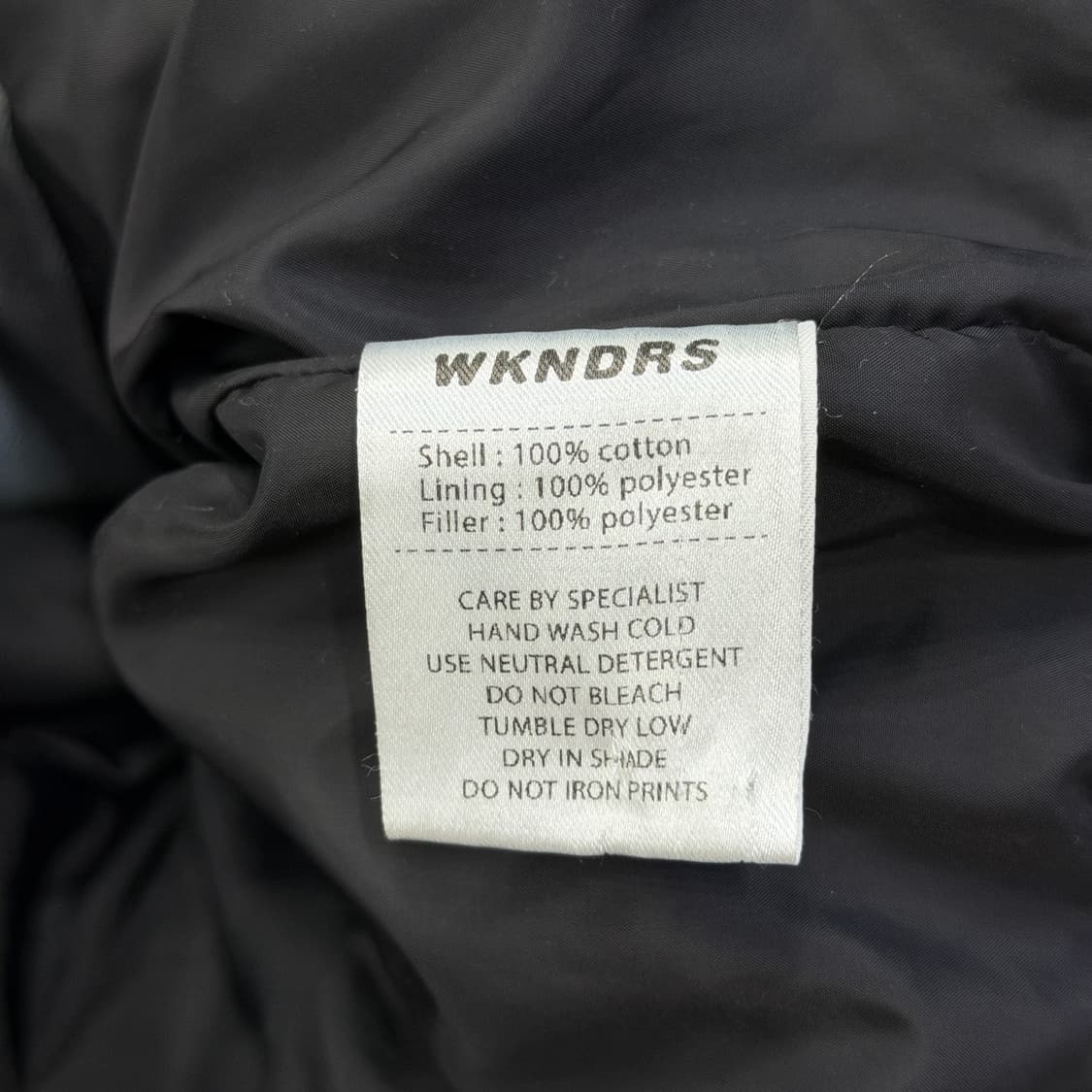 WKNDRS 위캔더스 데님 데미지 워싱 패딩 점퍼 M 상품이미지6