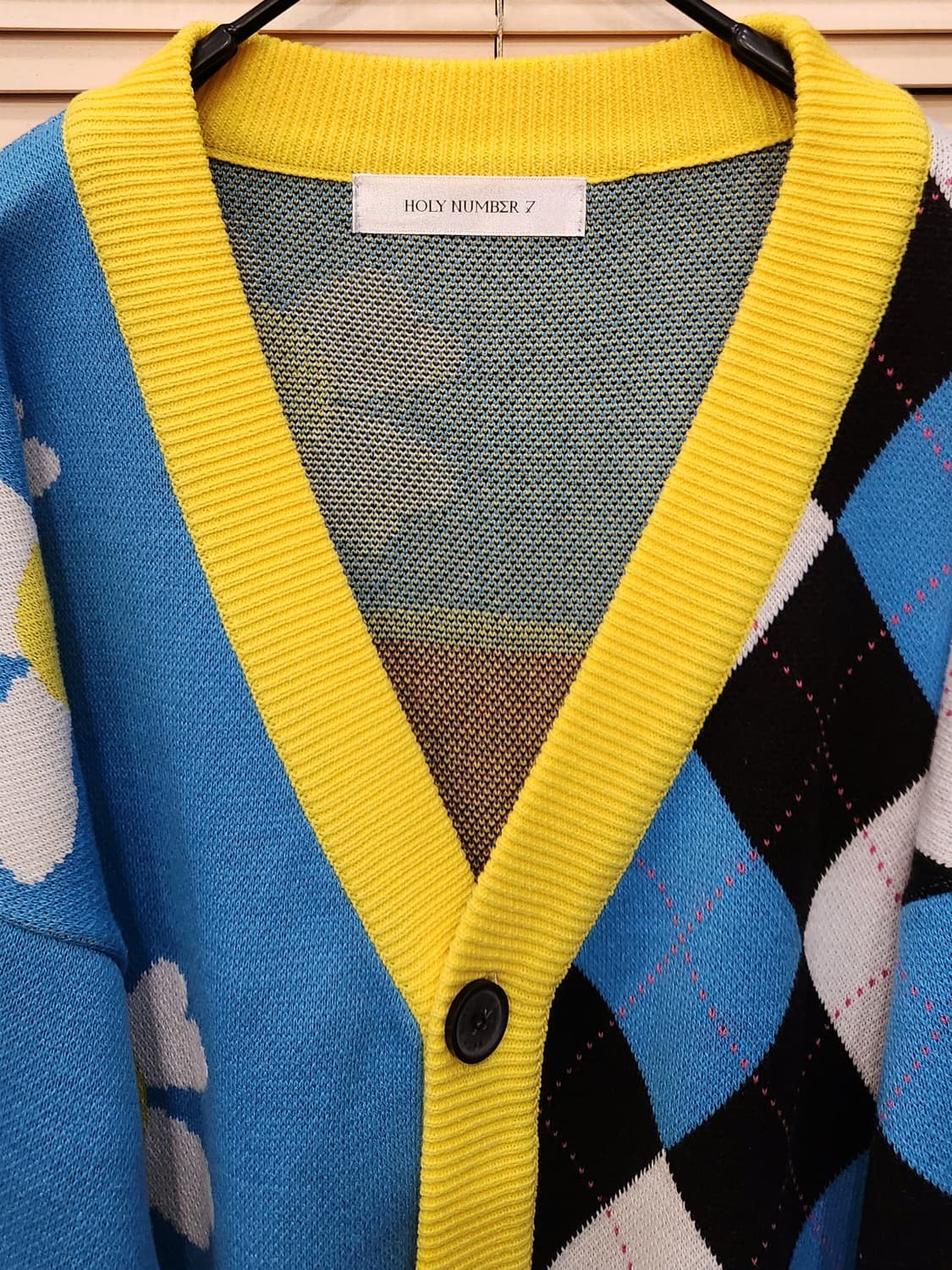 홀리넘버세븐 오버핏 스마일가디건 남녀공용7 상품이미지2