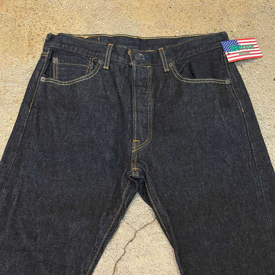 새상품급 미국 빈티지 리바이스 501 생지 블랙진 청바지 상품이미지2