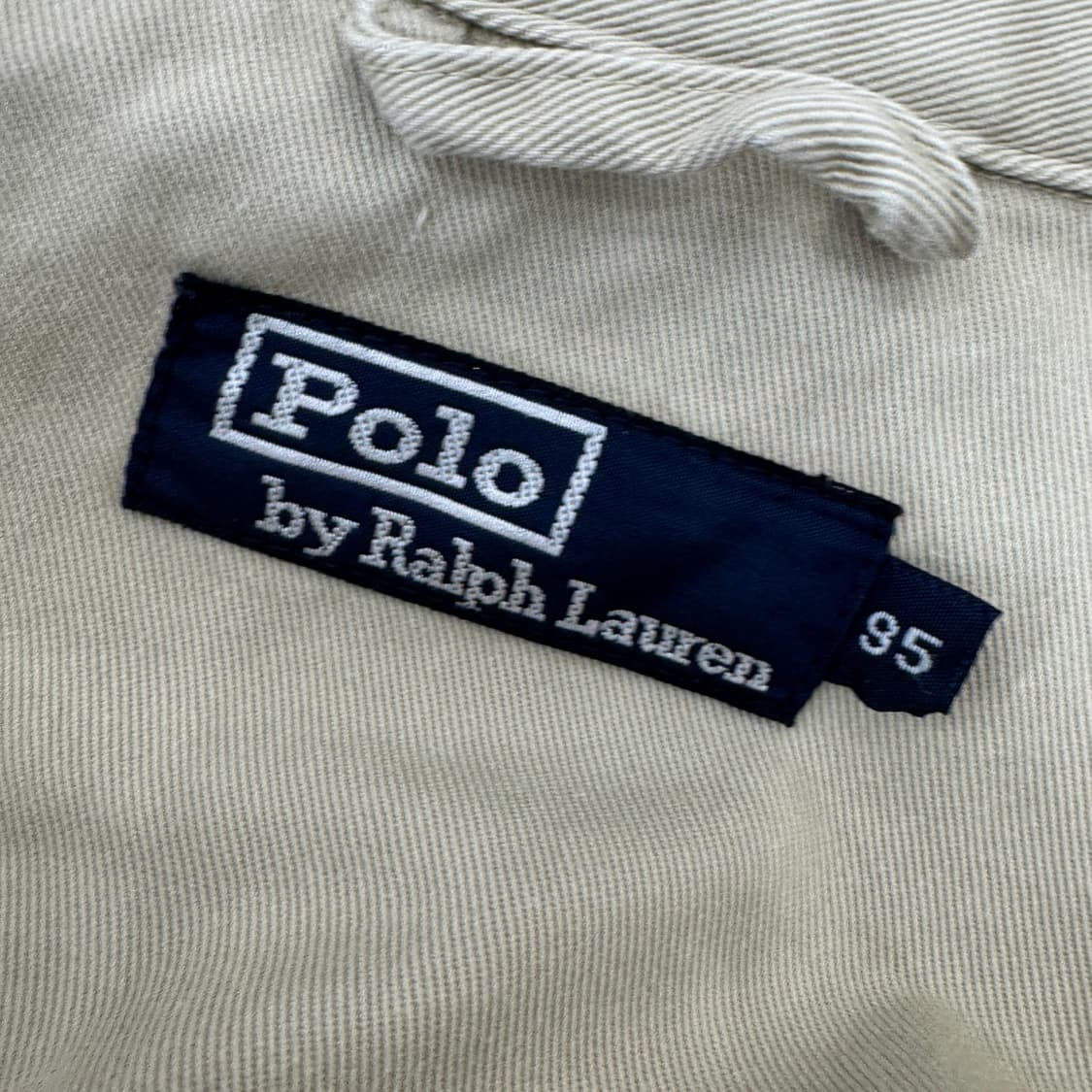 95(XL) 폴로 랄프로렌 90s 카키로고 베이지 스윙톱 자켓  상품이미지9