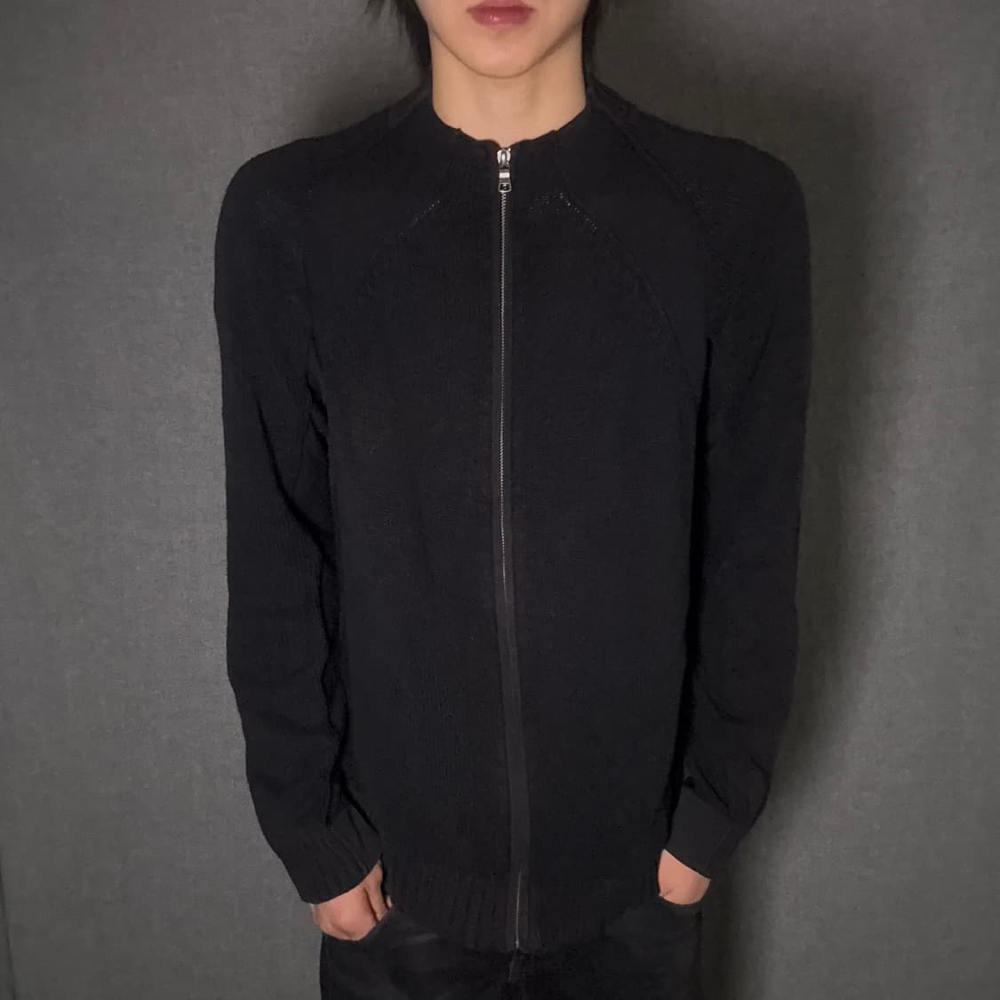 armani zipup black 상품이미지2