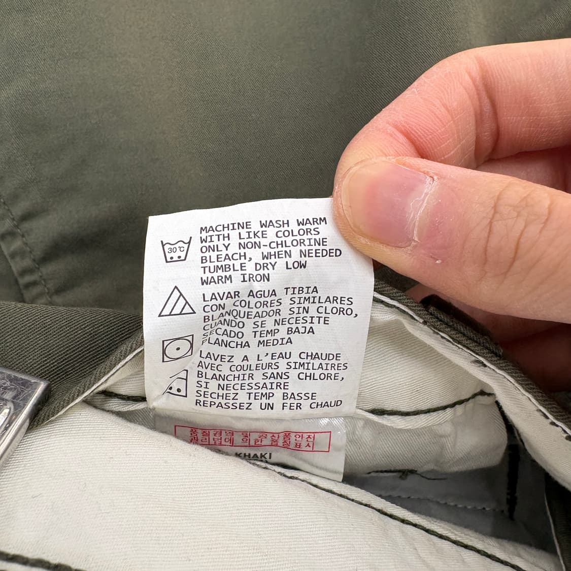 디키즈 카키색 코튼팬츠 32in 상품이미지6