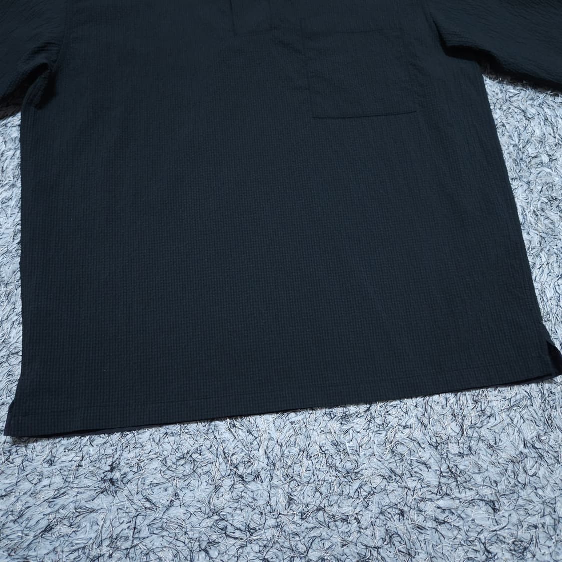 커스텀멜로우)100 남자 7부반팔 나일론셔츠남방 / 왕눈이샵 상품이미지5