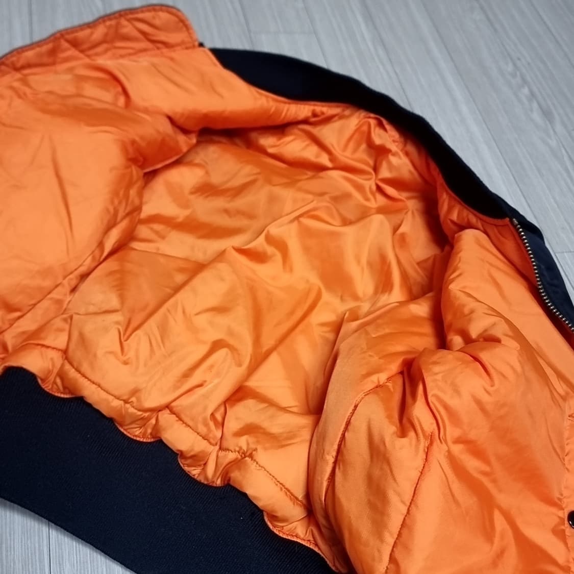 알파인더스트리 블랙 MA-1 항공 점퍼(100-105) 상품이미지3