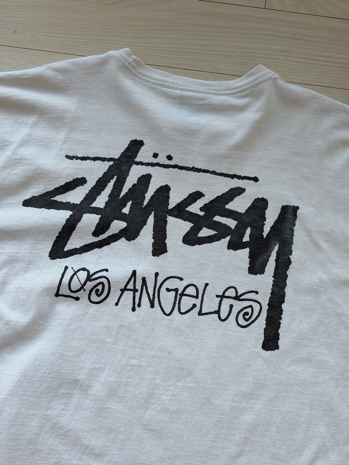 stussy 스투시 스탁 로스엔젤레스 티셔츠 화이트 XL (107) 상품이미지5
