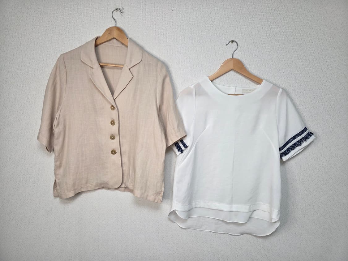 오트밀린넨자켓/ 무자크 블라우스 상품이미지2