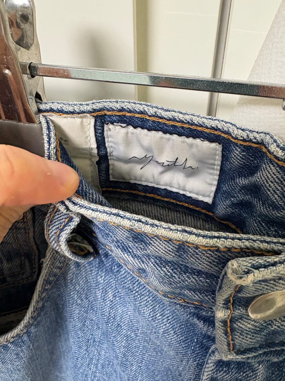 Youth wide flared denim 와이드 플레어 데님 M 상품이미지4
