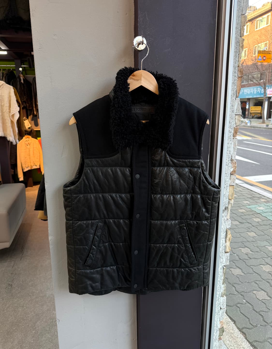 .S/ 닐바렛 리얼 양가죽 무스탕 패딩 베스트 상품이미지2
