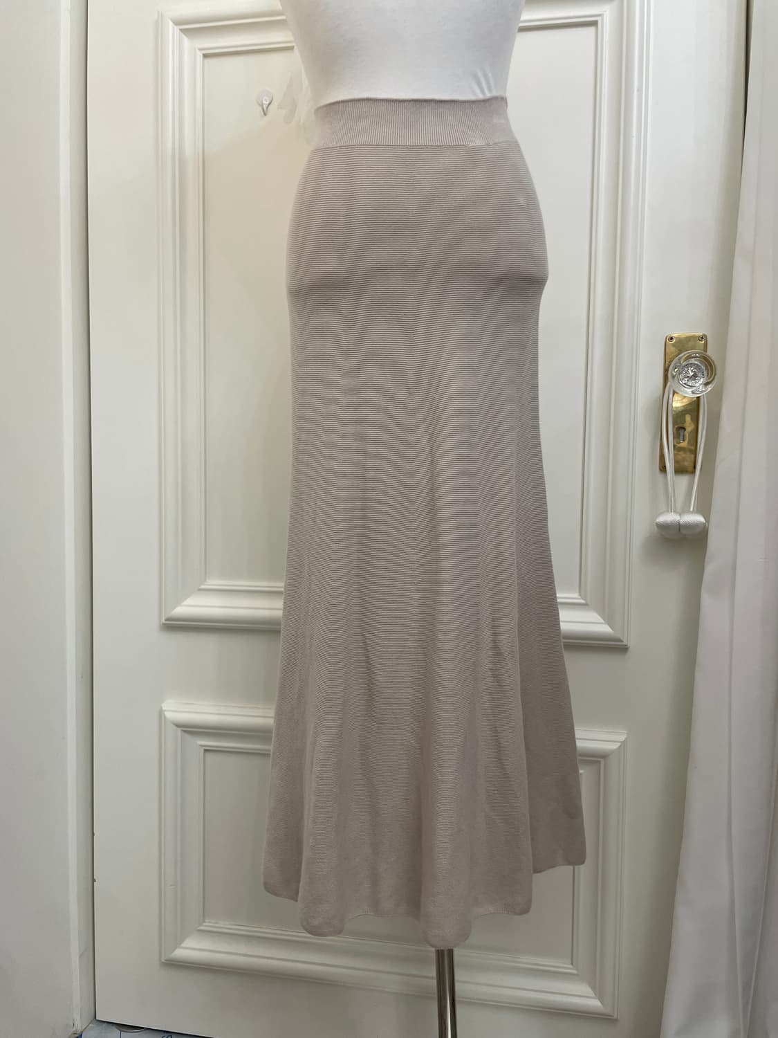 gray beige basic knit skirt(size-M) 상품이미지4