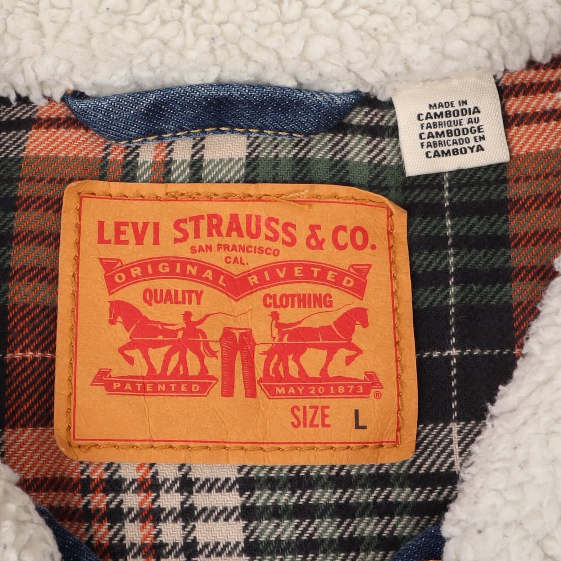 리바이스 체크라이너 쉐르파 데님 자켓 상품이미지8