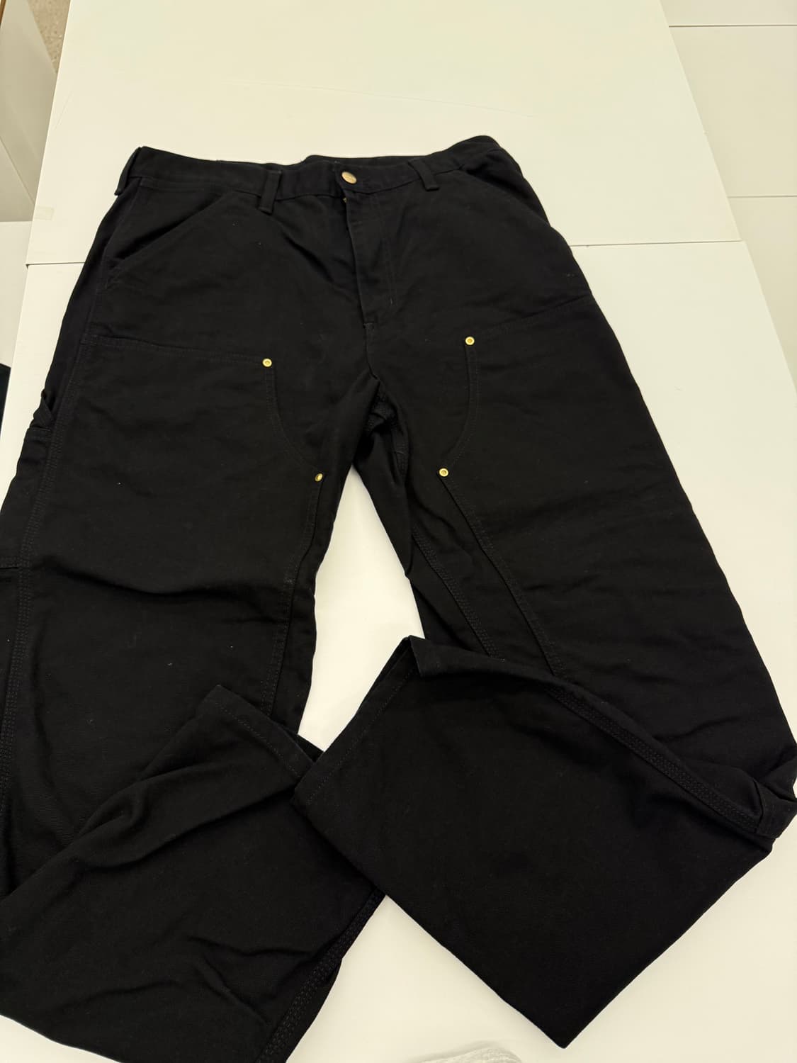 칼하트 더블니 팬츠 블랙 32 상품이미지3