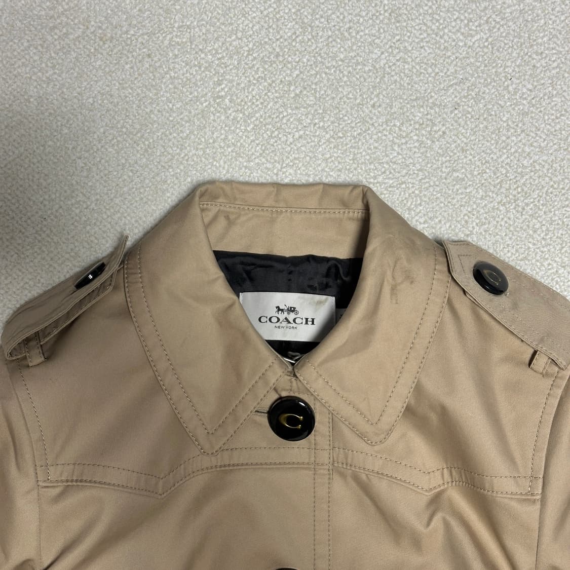 코치 웨스턴 롱 트렌치 코트 상품이미지5