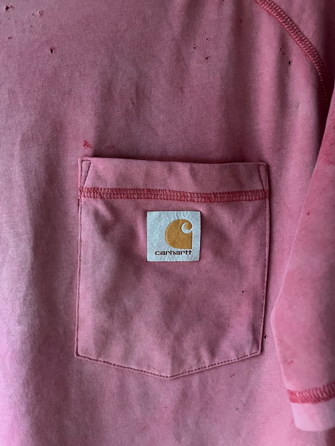 Carhartt Faded Red Pocket T-Shirt 상품이미지7