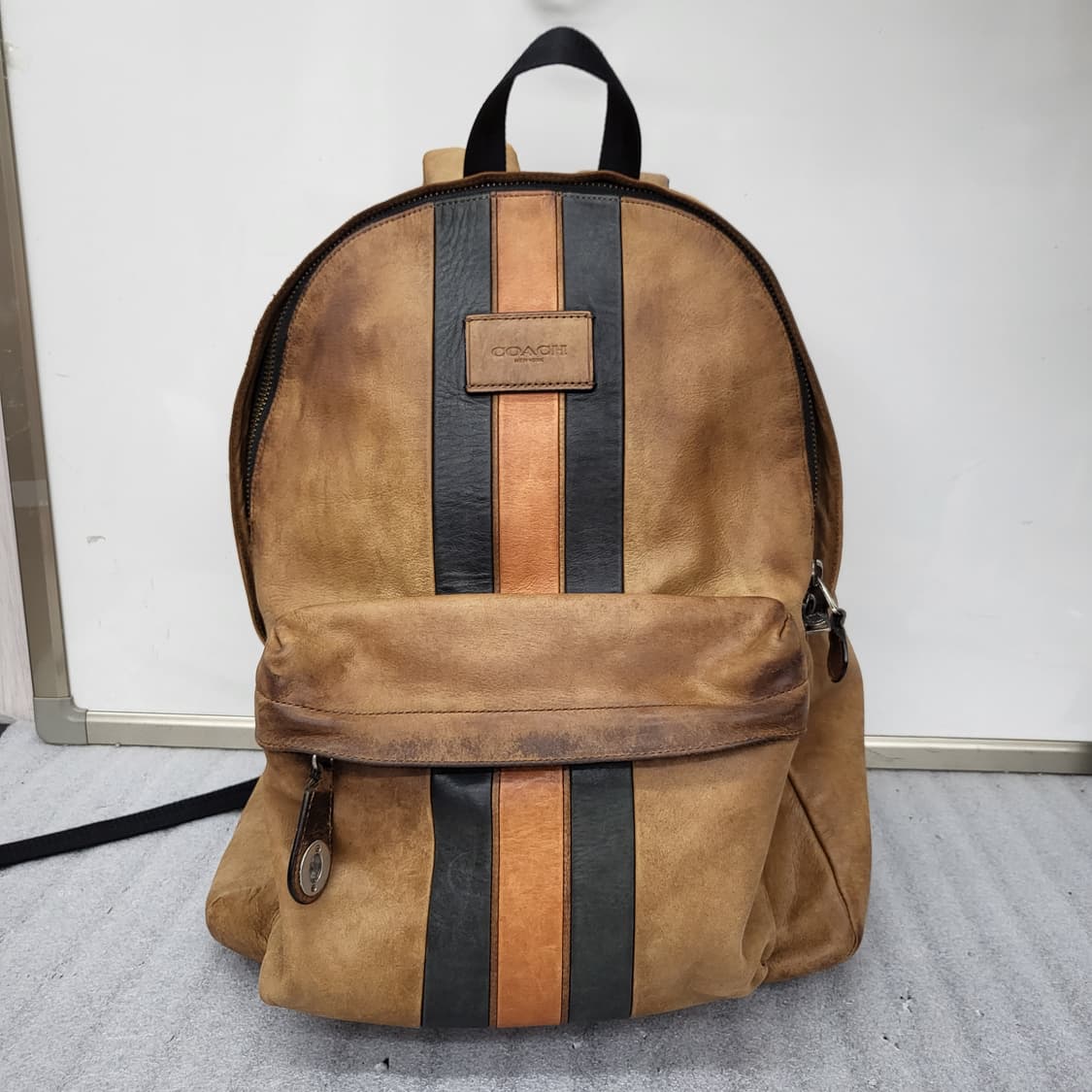 코치 뉴욕 올 천연 가죽 백팩 43x23x20cm 상품이미지1