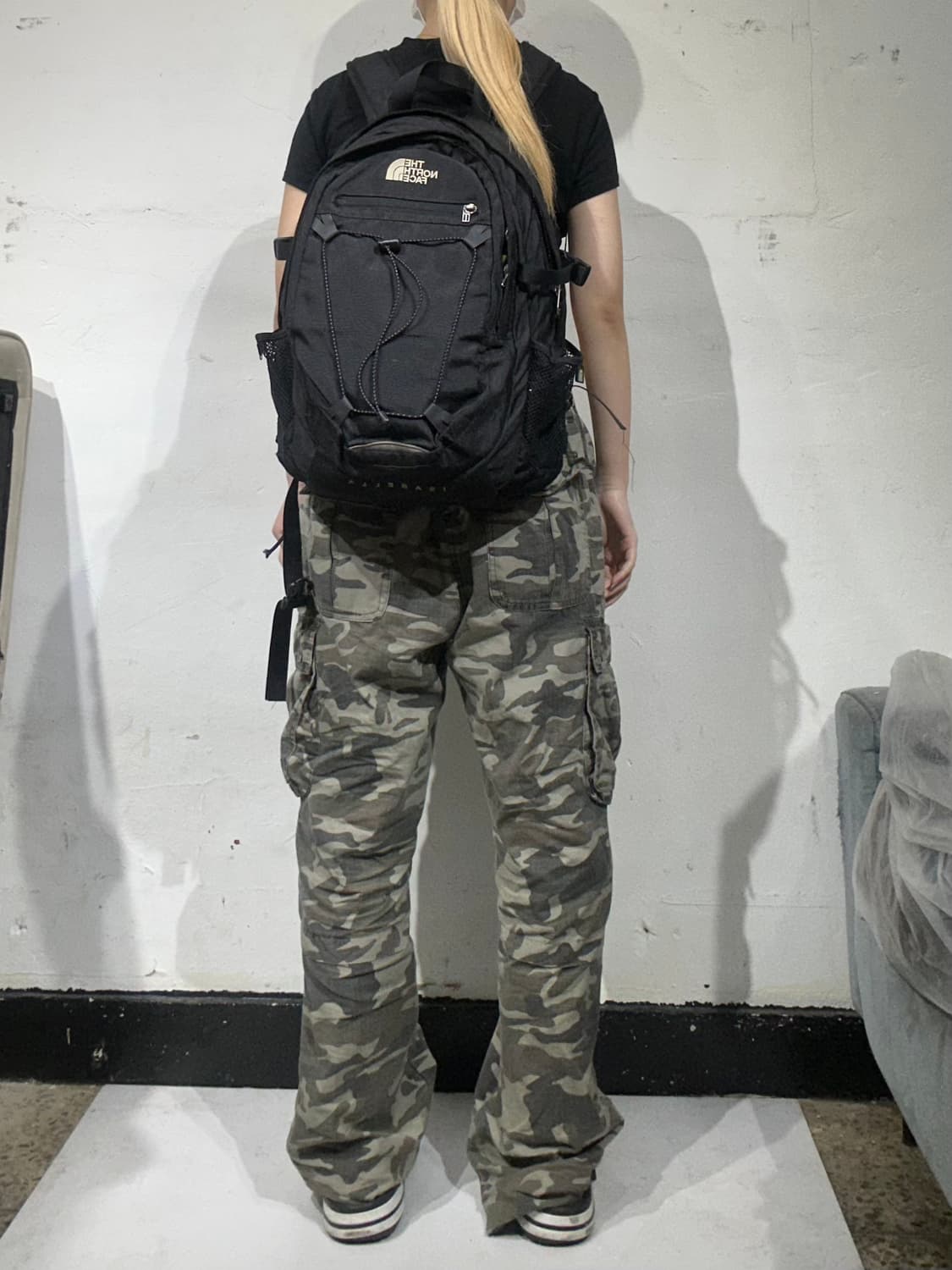 노스페이스 블랙 이자벨라 스트랩 포인트 백팩 가방  상품이미지3