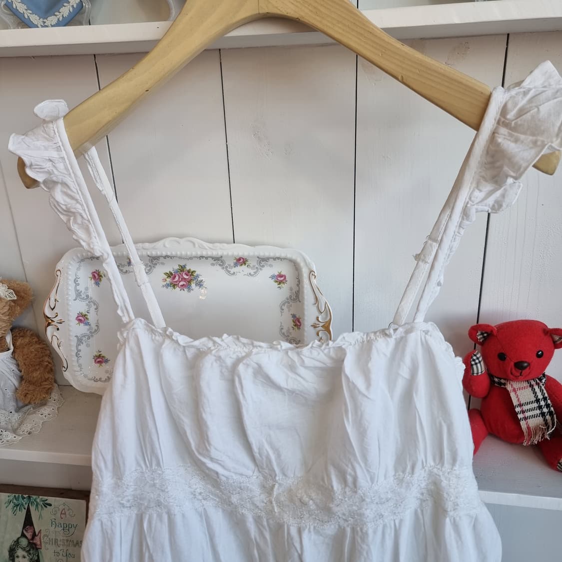 LIZ LISA(리즈리사) 고전 화이트 레이스 캐미솔 원피스 상품이미지2