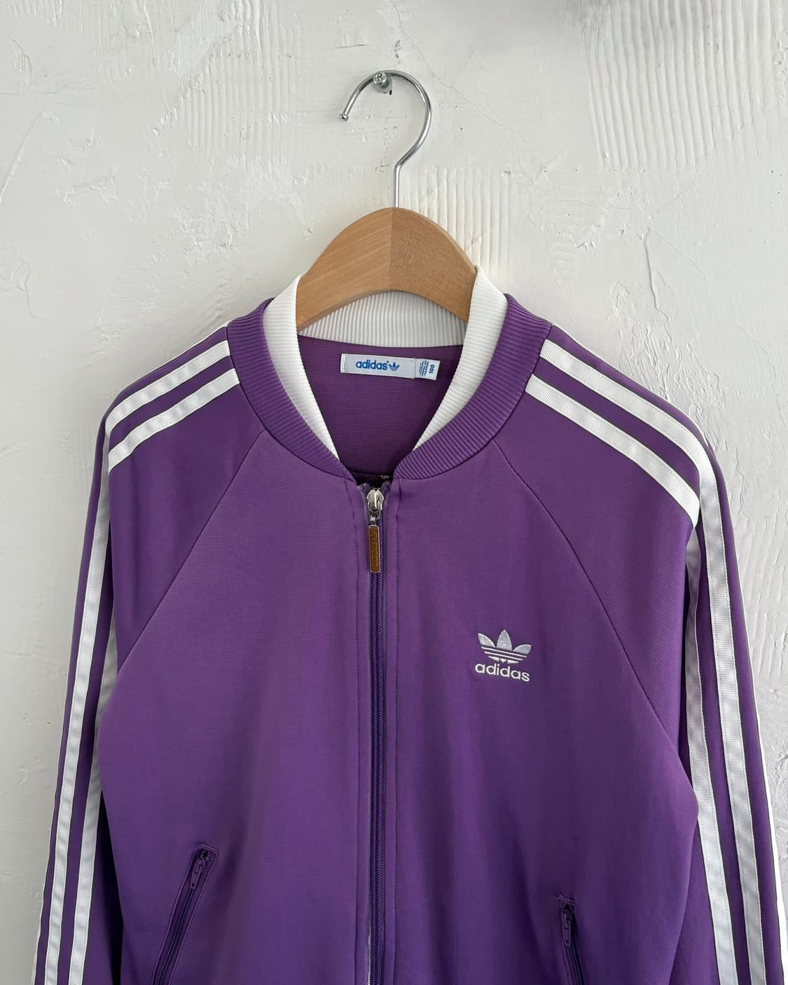 Adidas 아디다스 파이어버드 퍼플컬러 안감로고 우먼 트랙탑 상품이미지6