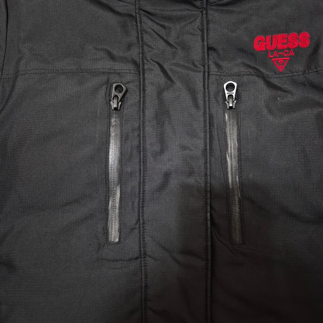 게스 LA-CA 여성 덕다운 후드 헤비 패딩 점퍼 XS(85) 상품이미지5