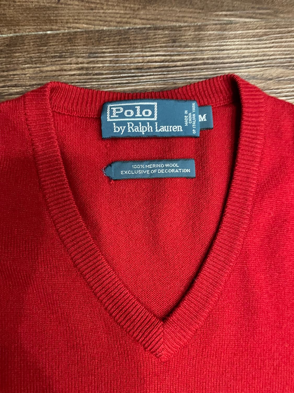 폴로 레드 메리노울 니트 스웨터 상품이미지6