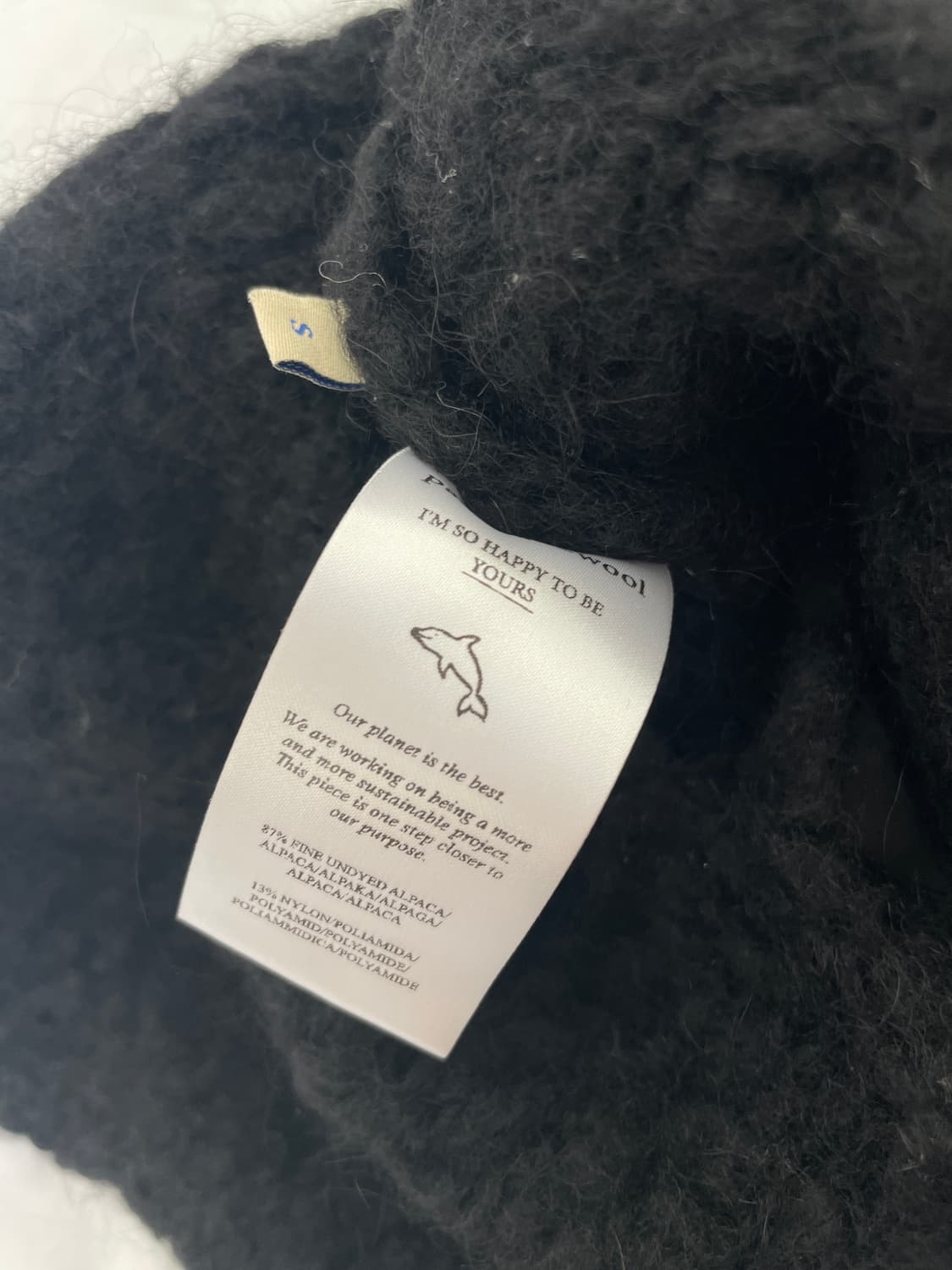 팔로마울 언발 니트 베스트 (블랙) 상품이미지3