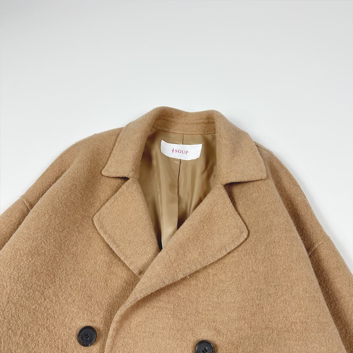 SOUP 울 90% 더블코트 상품이미지3