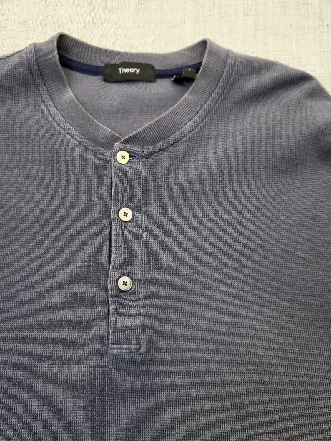 Theory 헨리넥 긴팔 티셔츠 네이비 s 상품이미지2