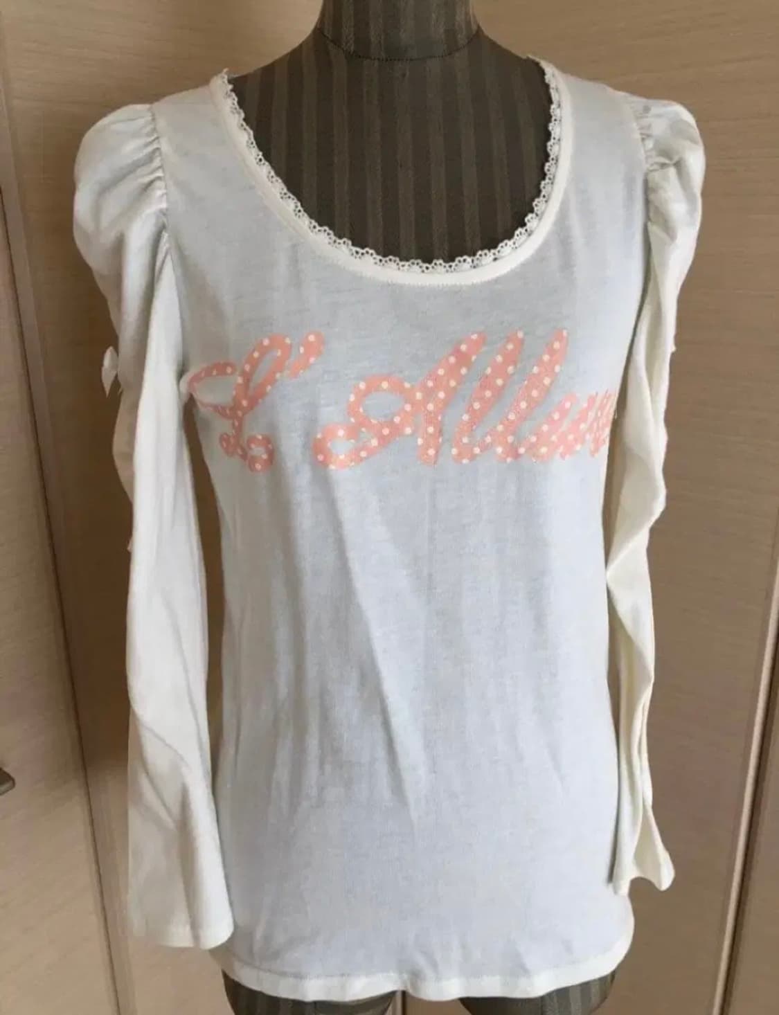 Liz lisa 리즈리사 셔링 리본 긴팔티 상품이미지4