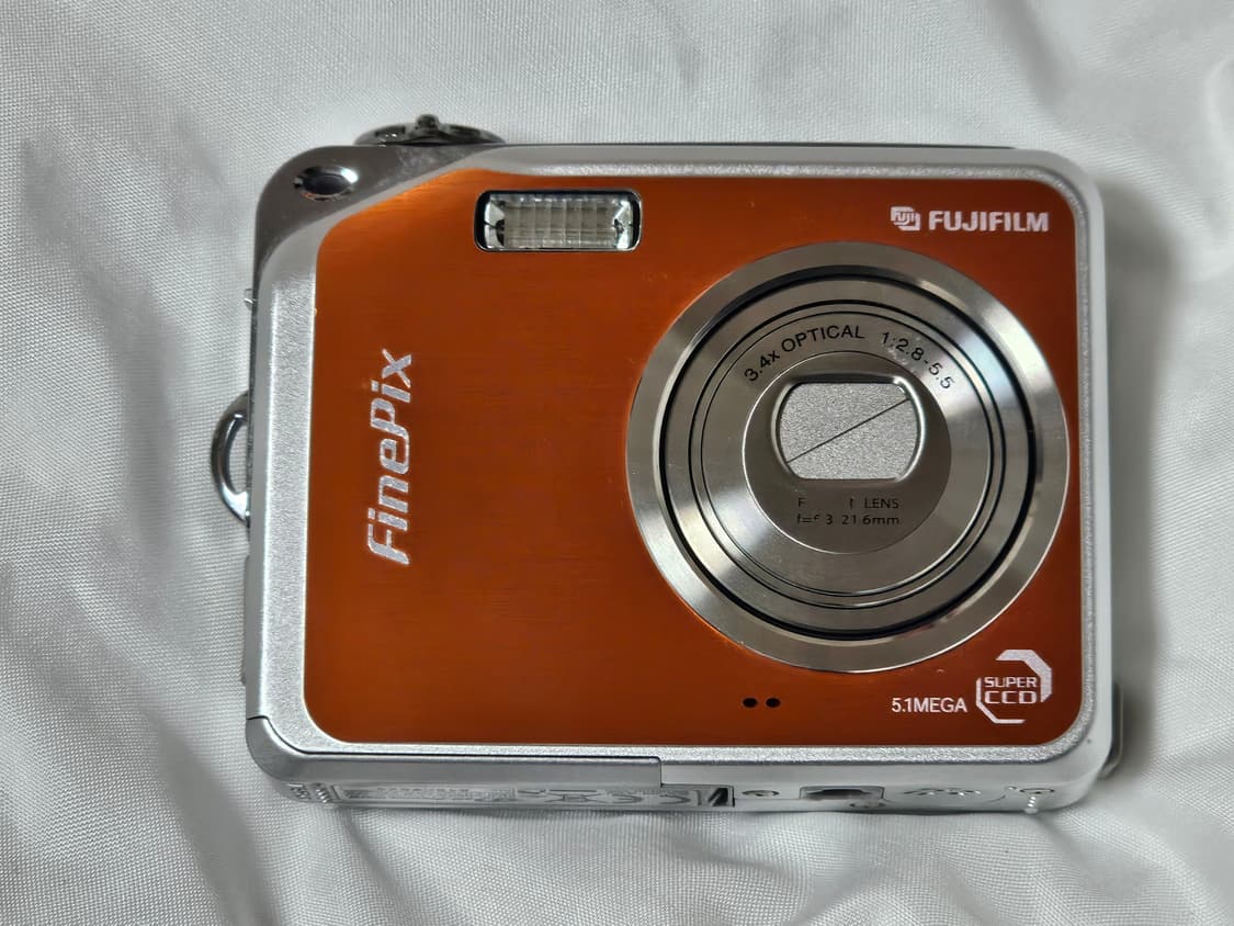 후지필름 파인픽스 v10 finepix 빈티지 디카 디지털 카메라 오렌지 상품이미지2
