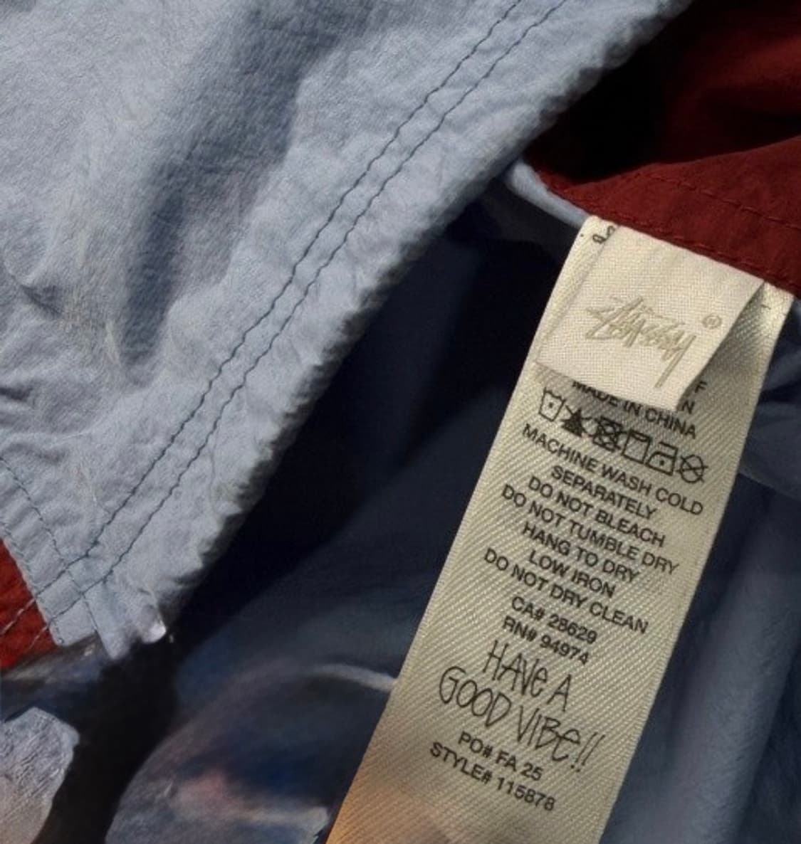 Stussy 스투시 스카이블루 아노락  상품이미지3