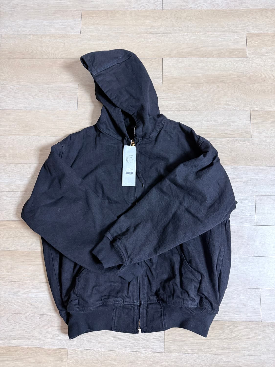 코모리 블랙 데님 파카 1 사이즈 상품이미지2