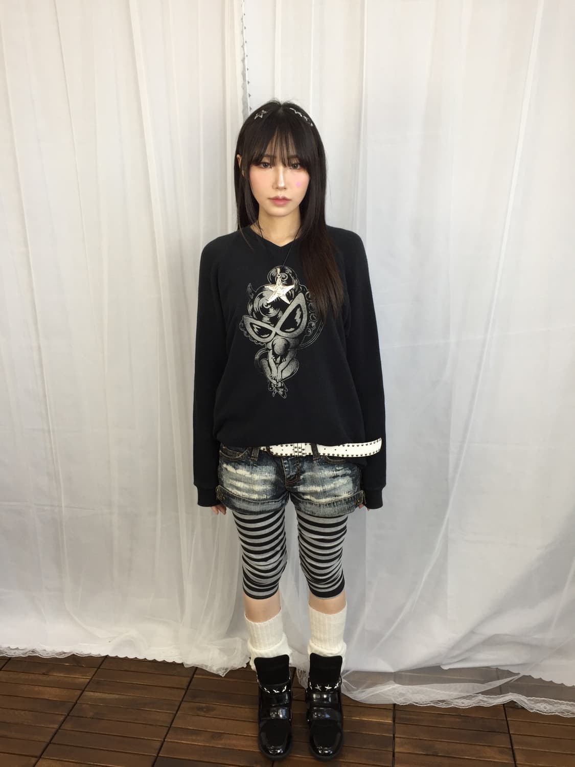 'Hysteric Mini' Y2k Devil Sweatshirt 상품이미지1