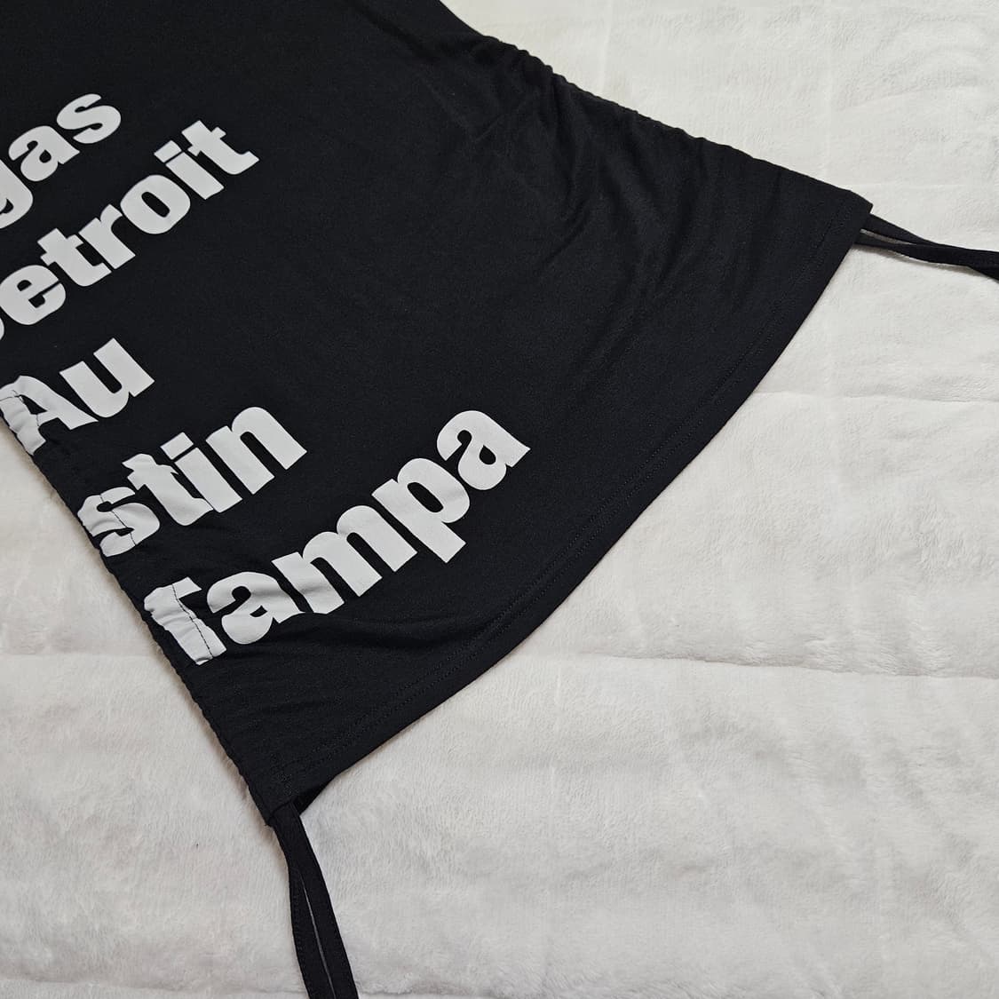 플리즈노팔로우 Sara Lettering Shirring Top 상품이미지5